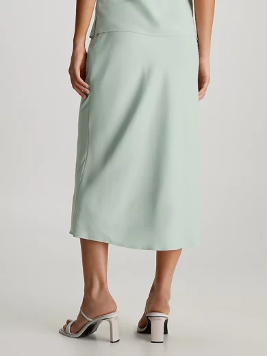 Jupe slim mi-longue en crêpe - CALVIN KLEIN