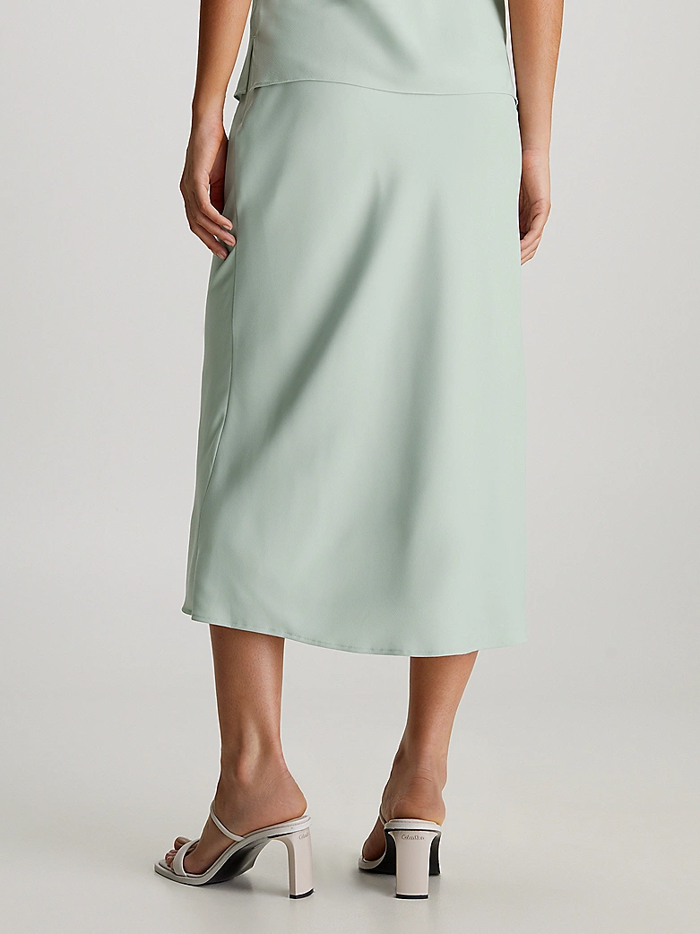 Jupe slim mi-longue en crêpe - CALVIN KLEIN
