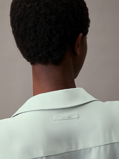 Robe-chemise relaxed en crêpe - CALVIN KLEIN