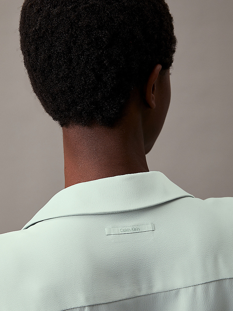 Robe-chemise relaxed en crêpe - CALVIN KLEIN