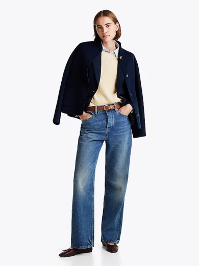 Veste en laine majoritaire à col baseball - TOMMY HILFIGER