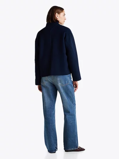 Veste en laine majoritaire à col baseball - TOMMY HILFIGER