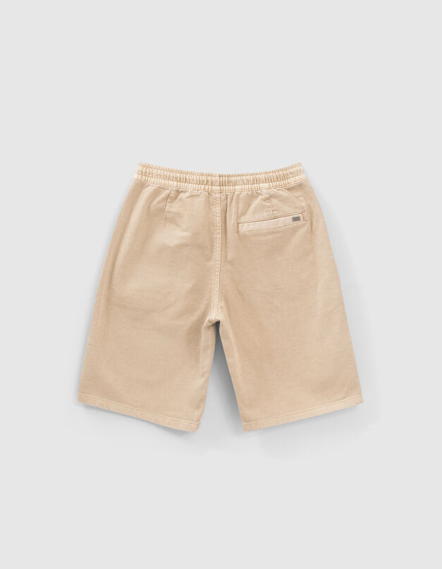 Bermuda beige décontracté avec taille élastique - IKKS
