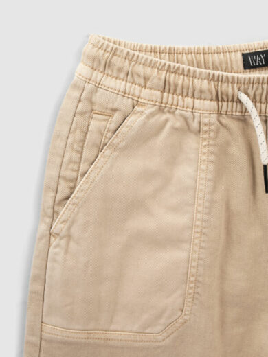 Bermuda beige décontracté avec taille élastique - IKKS