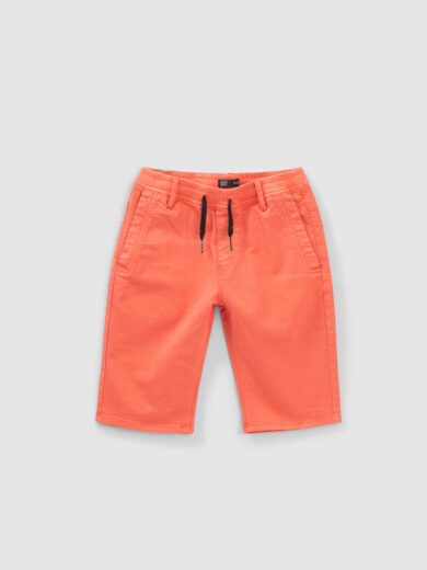 Bermuda orange foncé taille élastiquée - IKKS