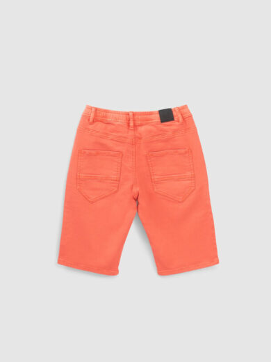 Bermuda orange foncé taille élastiquée - IKKS
