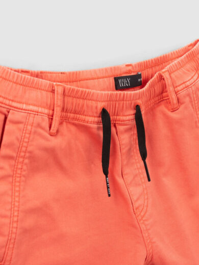 Bermuda orange foncé taille élastiquée - IKKS