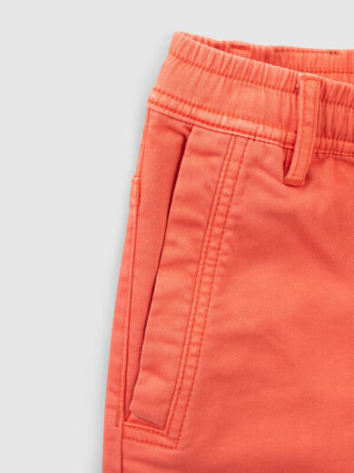 Bermuda orange foncé taille élastiquée - IKKS