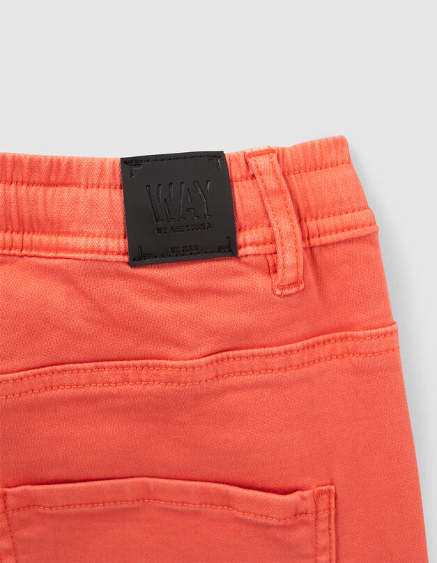 Bermuda orange foncé taille élastiquée - IKKS