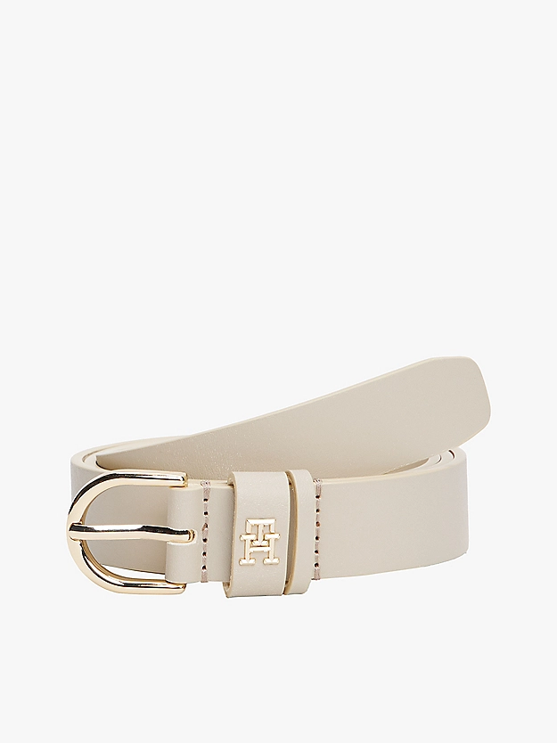 Ceinture Essential en cuir à monogramme TH - TOMMY HILFIGER