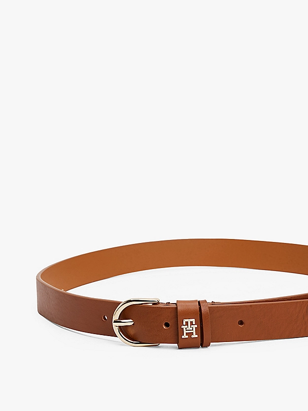 Ceinture Essential en cuir à monogramme TH - TOMMY HILFIGER