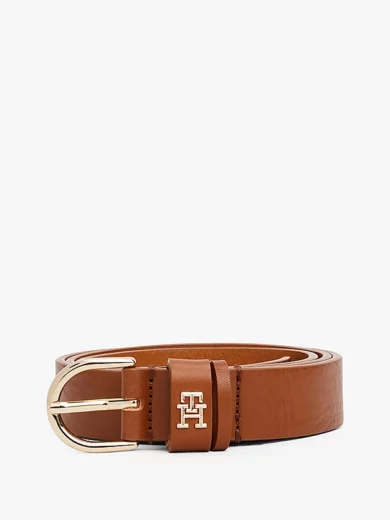 Ceinture Essential en cuir à monogramme TH - TOMMY HILFIGER