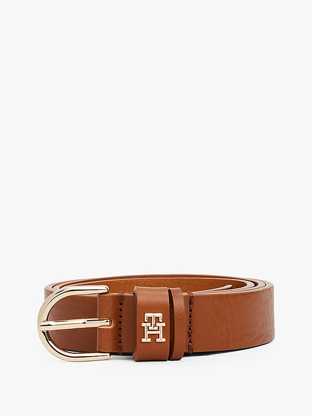 Ceinture Essential en cuir à monogramme TH - TOMMY HILFIGER