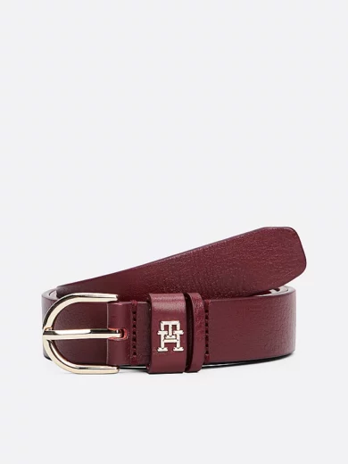Ceinture Essential en cuir à monogramme TH - TOMMY HILFIGER