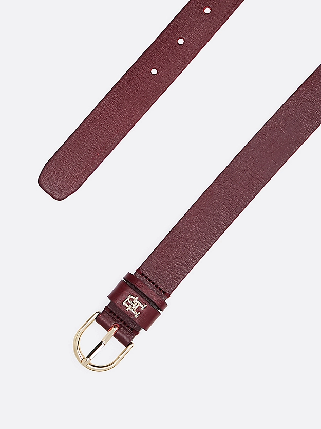 Ceinture Essential en cuir à monogramme TH - TOMMY HILFIGER