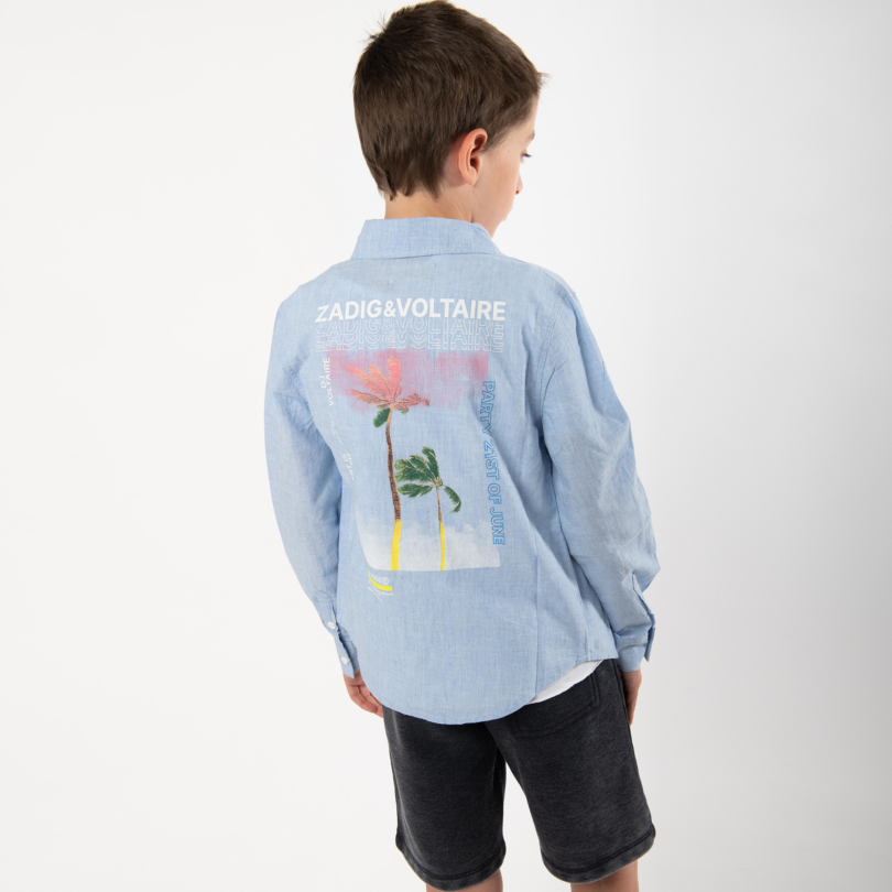 Chemise avec imprimé au dos - IKKS