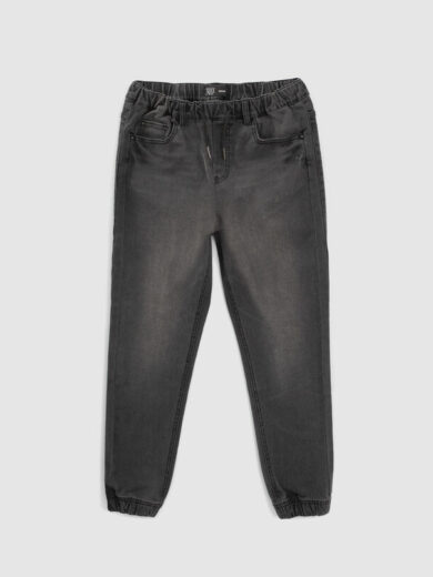 Jean JOGGER noir délavé - IKKS