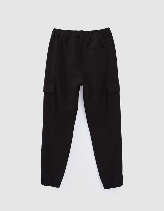 Pantalon BATTLE noir esprit jogging - IKKS