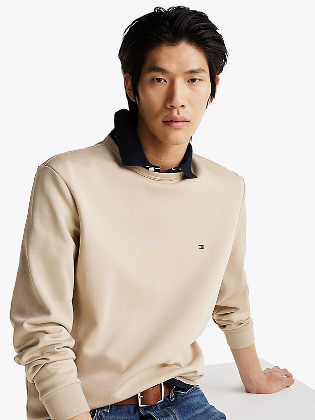 Sweat en maille technique à col ras-du-cou - TOMMY HILFIGER