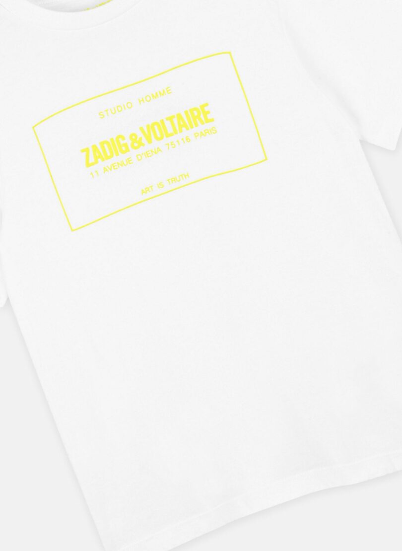 T-shirt manche courte jaune -Zadig&Voltaire