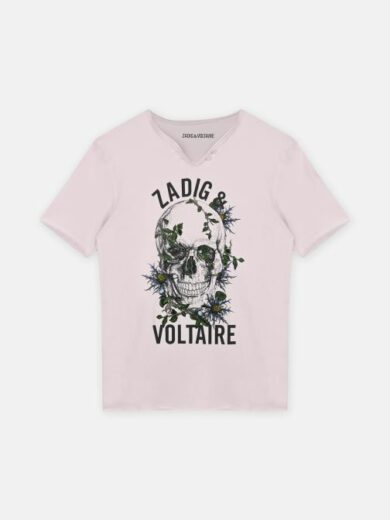 T-shirt manche courte rose - Zadig&Voltaire