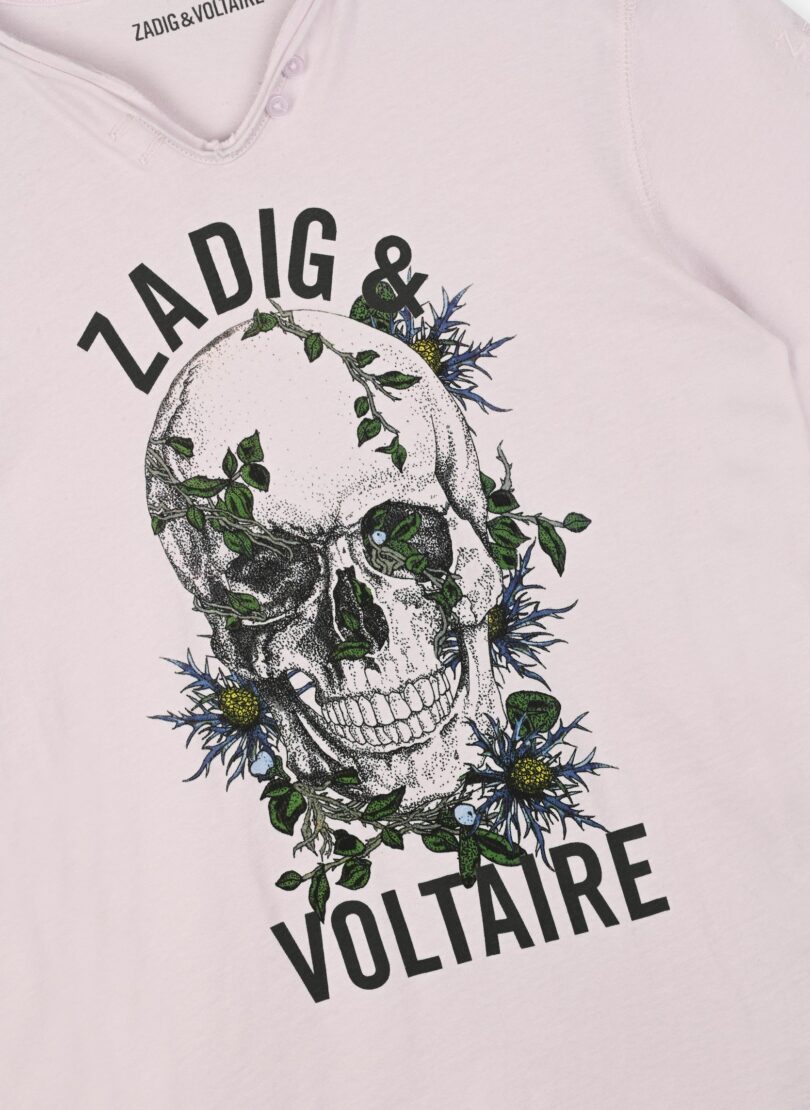 T-shirt manche courte rose - Zadig&Voltaire