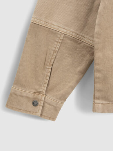 Veste en jean beige capuche amovible - IKKS