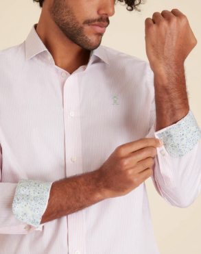 Chemise Regular à Fines Rayures - VICOMTE A.