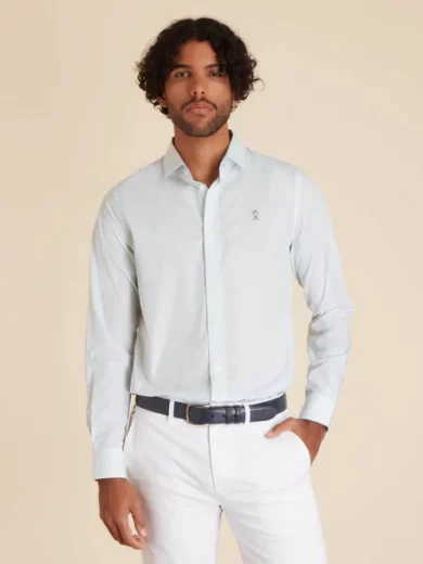 Chemise Regular à Fines Rayures - VICOMTE A.