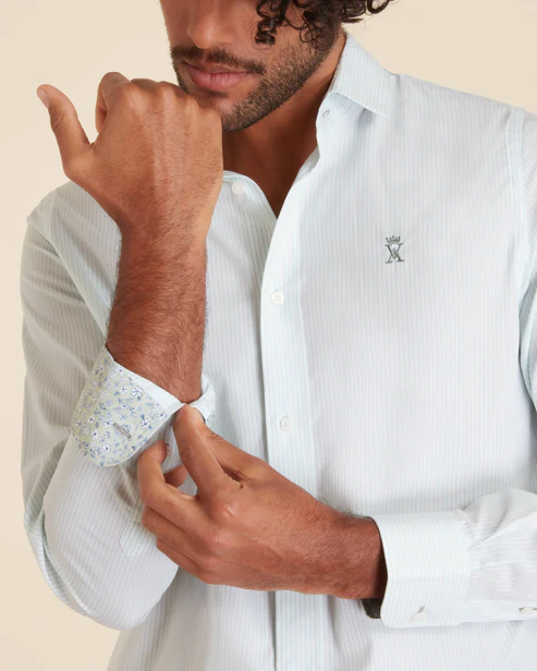 Chemise Regular à Fines Rayures - VICOMTE A.