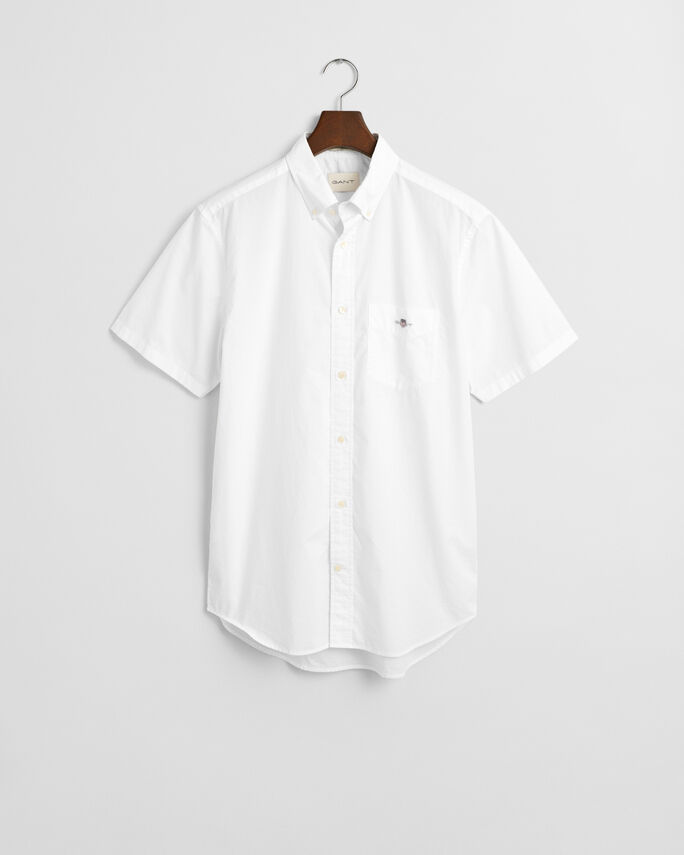 Chemise coupe regular à manches courtes en popeline - GANT