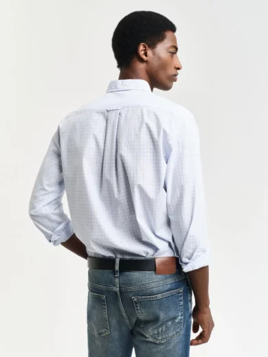 Chemise coupe regular en popeline à carreaux vichy - GANT