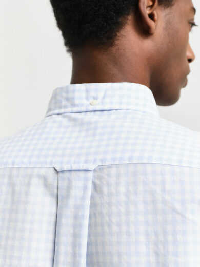 Chemise coupe regular en popeline à carreaux vichy - GANT