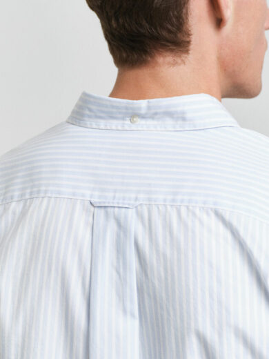Chemise coupe regular en popeline à rayures classique - GANT