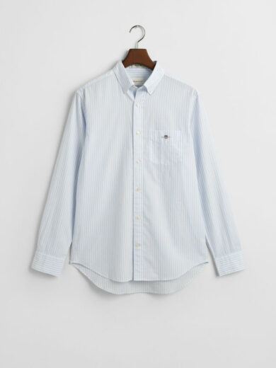 Chemise coupe regular en popeline à rayures classique - GANT