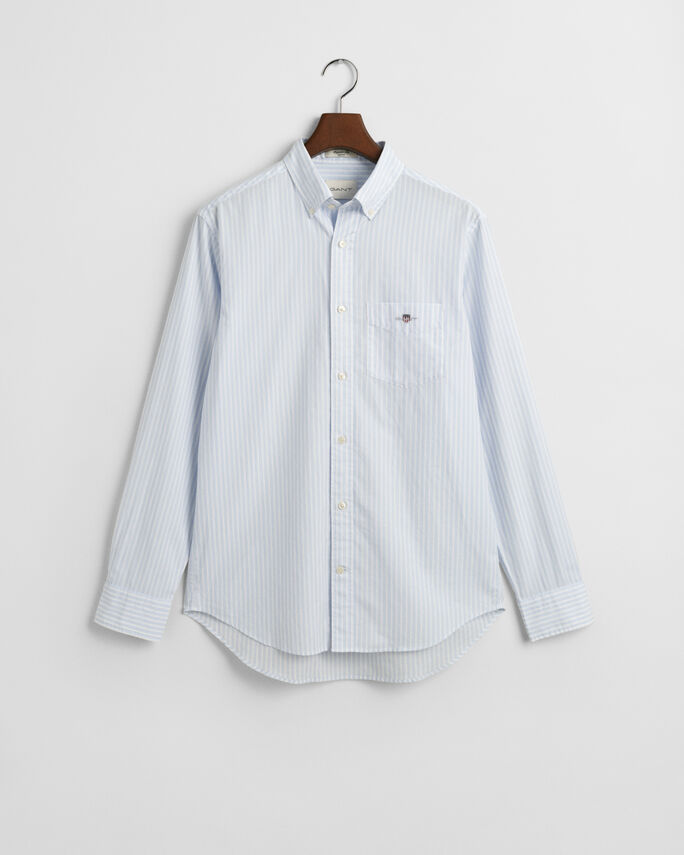 Chemise coupe regular en popeline à rayures classique - GANT