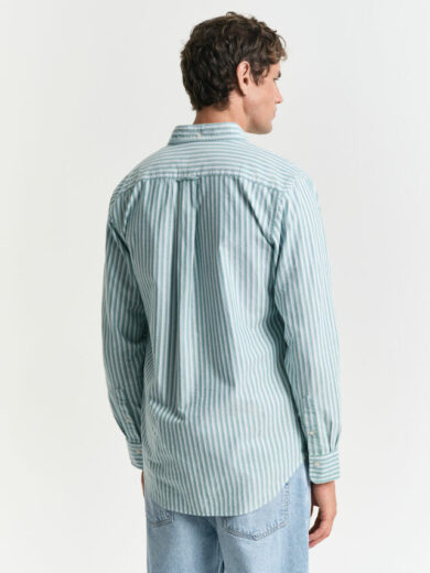 Chemise regular fit en coton Oxford classique à rayures - GANT
