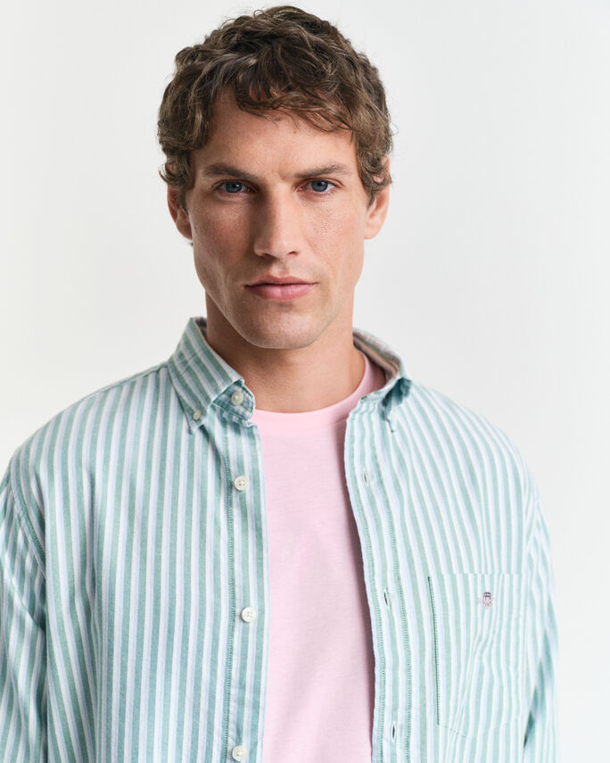 Chemise regular fit en coton Oxford classique à rayures - GANT