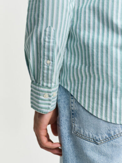 Chemise regular fit en coton Oxford classique à rayures - GANT