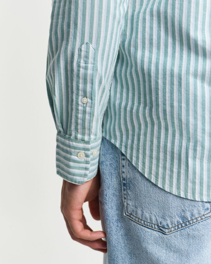 Chemise regular fit en coton Oxford classique à rayures - GANT