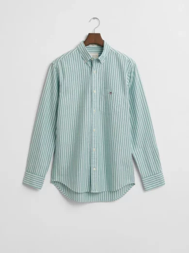 Chemise regular fit en coton Oxford classique à rayures - GANT