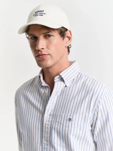 Chemise regular fit en coton Oxford classique à rayures - GANT