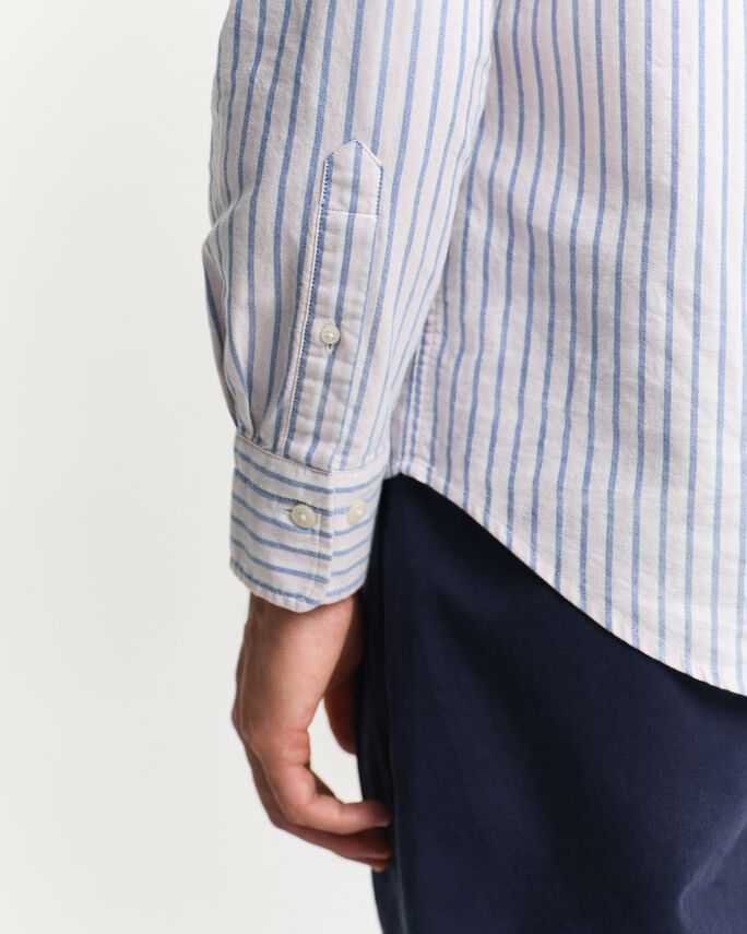 Chemise regular fit en coton Oxford classique à rayures - GANT