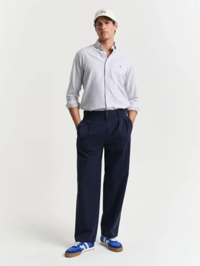 Chemise regular fit en coton Oxford classique à rayures - GANT