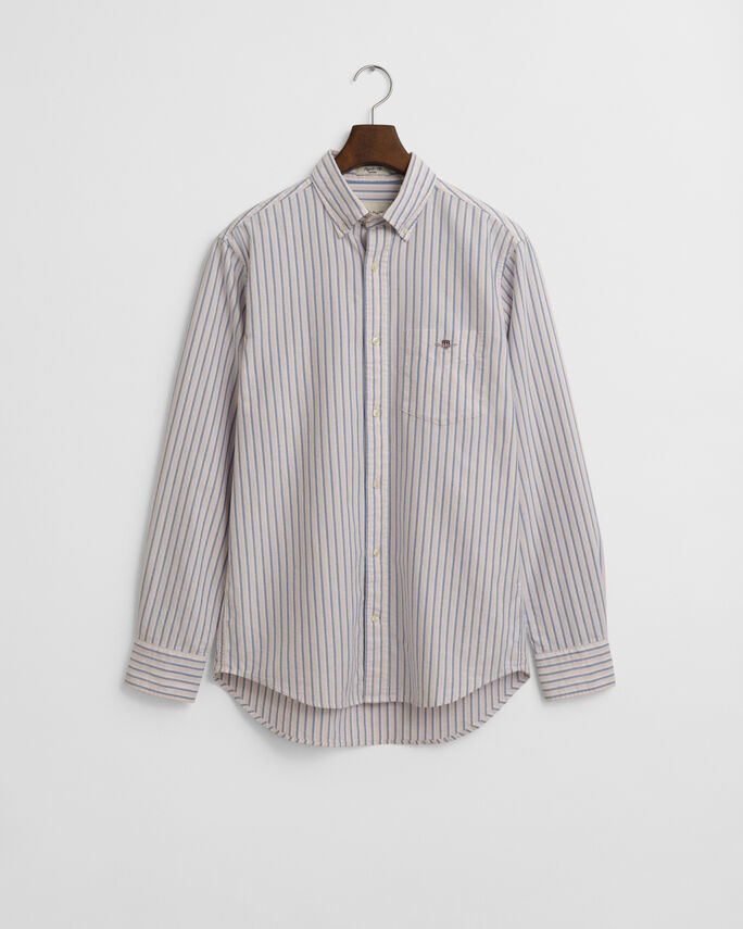 Chemise regular fit en coton Oxford classique à rayures - GANT