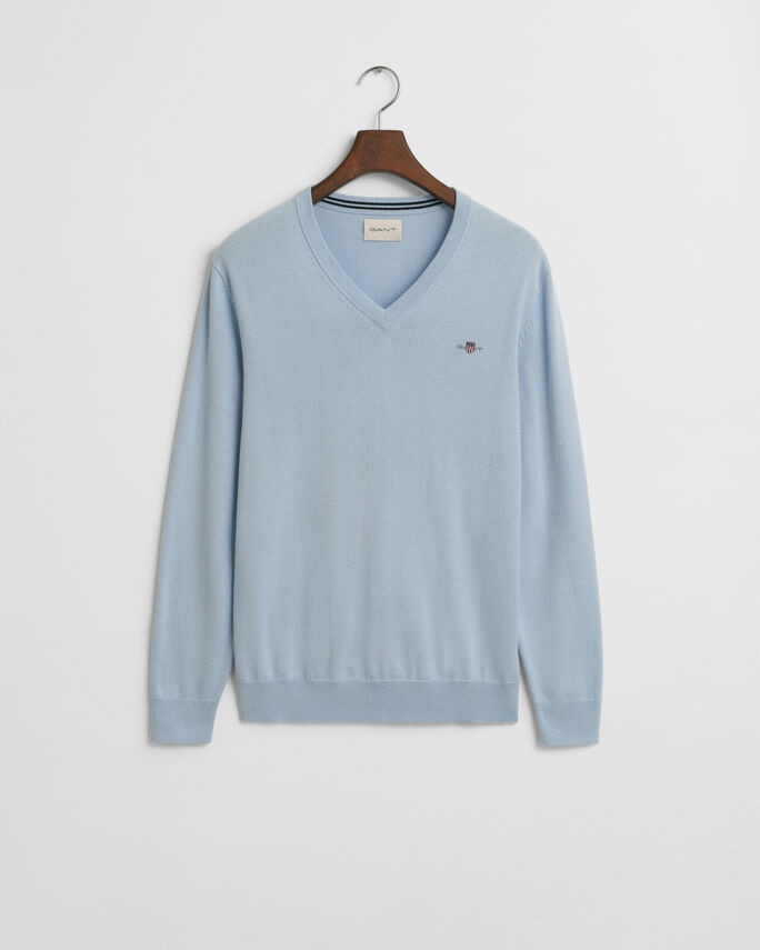 Pull col V en coton classique - GANT
