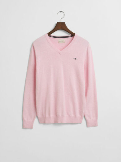 Pull col V en coton classique - GANT