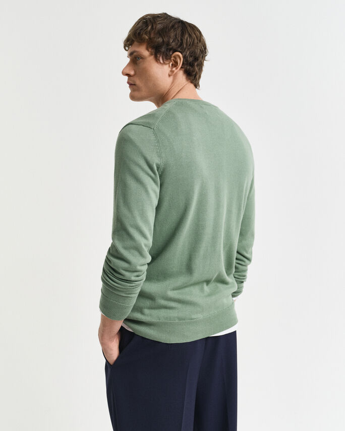 Pull col V en coton classique - GANT