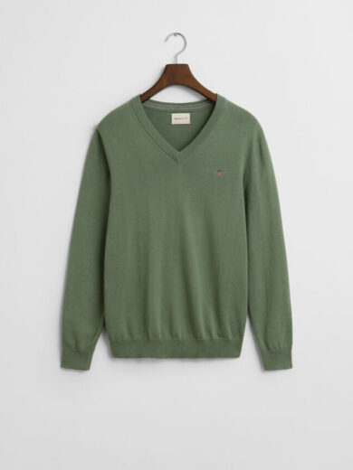 Pull col V en coton classique - GANT