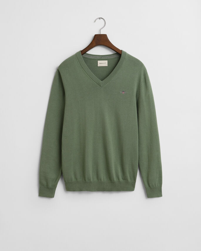 Pull col V en coton classique - GANT